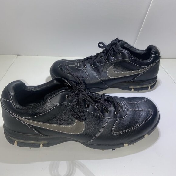 Nike Traction At Contact Golf Shoe Black No Insoles - Picture 9 of 9